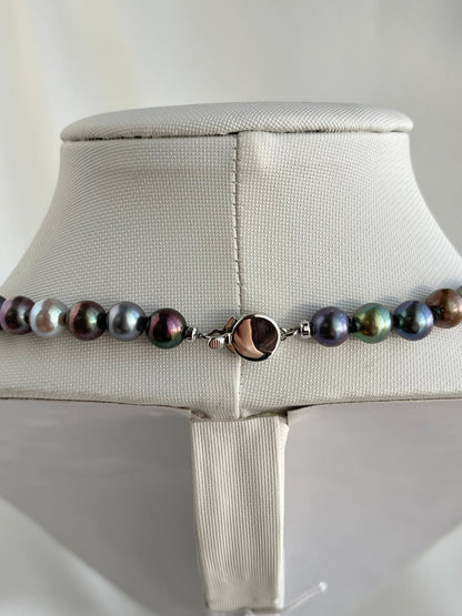 Dyed Mixed Color 7 - 8mm Japanese Akoya Pearl Strand Necklace - KOKOPEARLJEWELRY - 8