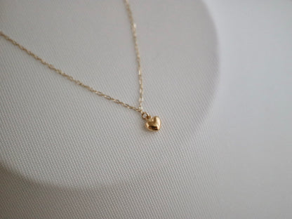 Little Heart Pendant & Akoya Pearl Chain Bracelet K10YG