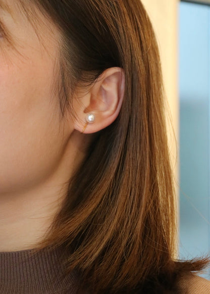 Multiple Sized Akoya Pearl Non-Pierced Clip On Earrings