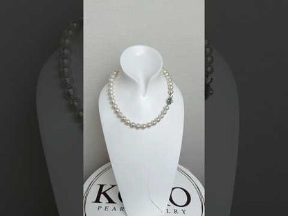 10.0-11.9mm Circle Baroque White South Sea Pearl Beaded Necklace